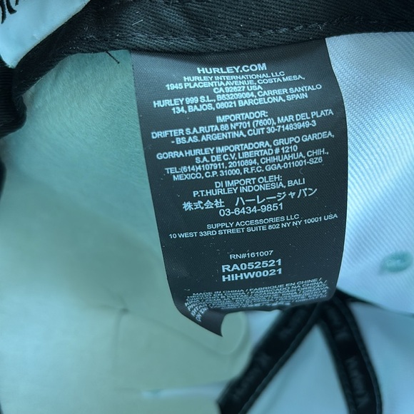 Hurley Pastel Tie dye,snap back hat, cap,sun protection, sporty, OSFM - Picture 7 of 7